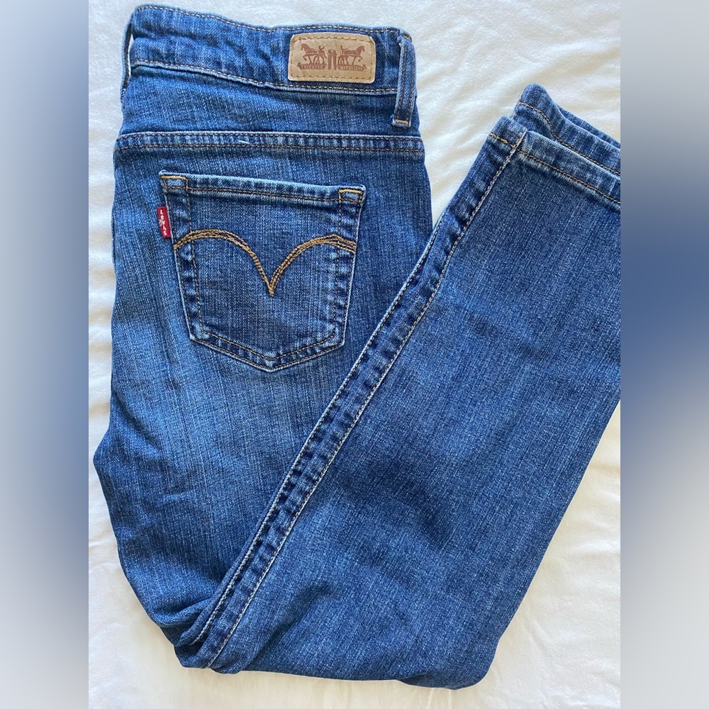 LEVI Mid-Rise Skinny Cropped pants, 30Wx30L